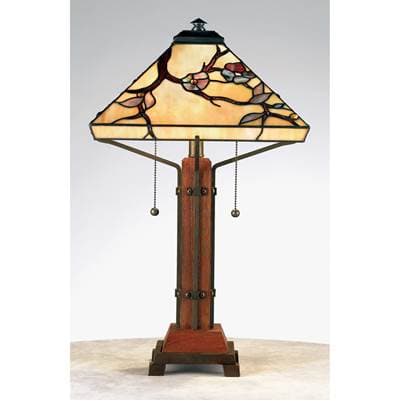 Table Lamp Tif Multi 14''Sq by Quoizel