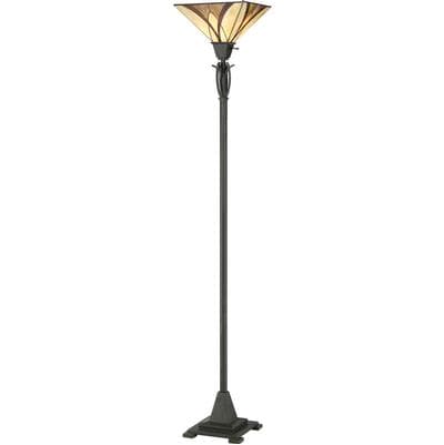 Torchiere Tiffany Valiant Bronze by Quoizel