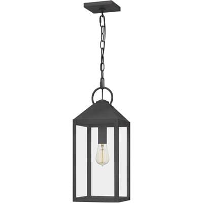Outdoor hanging 1 light mottled black