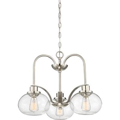 Chandelier 3 Lgt Down Brsh Nikl