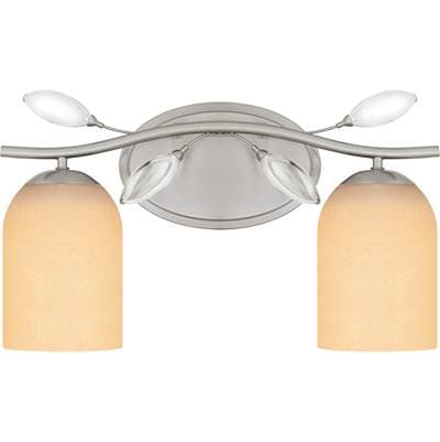 Bath 2 Lights Brushed Nickel by Quoizel