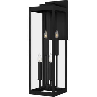 Outdoor wall 4 lights earth black by Quoizel