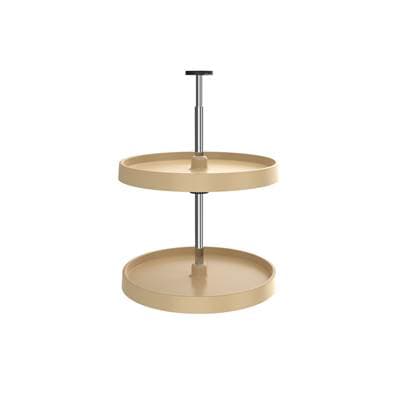 Value Line Polymer Full-Circle 2-Shelf Lazy Susans for Corner Wall Cabinets