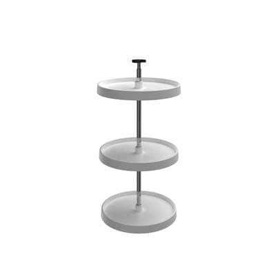 Value Line Polymer Full-Circle 3-Shelf Lazy Susans for 33'' to 36'' H Corner Wall Cabinets