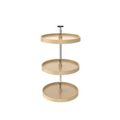 Value Line Polymer Full-Circle 3-Shelf Lazy Susans for 33'' to 36'' H Corner Wall Cabinets