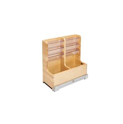 Wood Vanity Sink Pull Out Organizer w/Soft Close