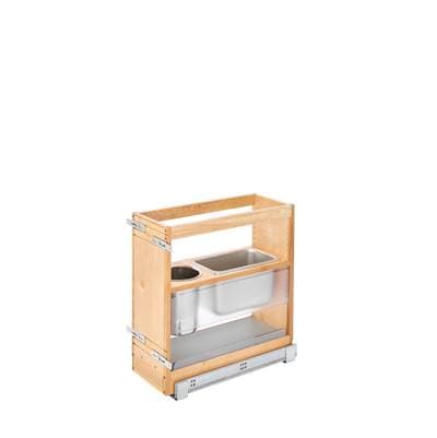 Wood Vanity Cabinet Pull Out Grooming Organizer w/Soft Close by Rev-A-Shelf