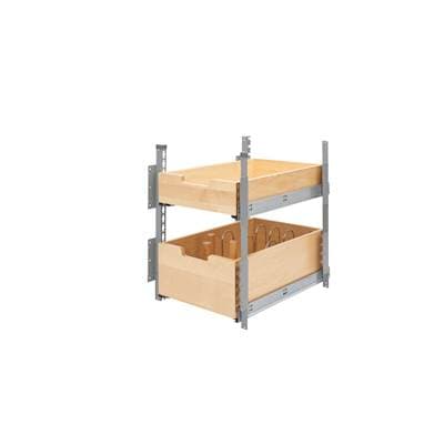 Base Cabinet Pull Out Wood Drawer Pilaster System by Rev-A-Shelf