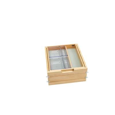 Wood Vanity Cabinet Replacement Two Tier Drawer System (No Slides)