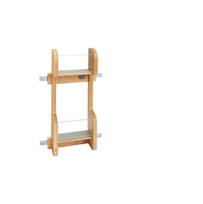 Wood Vanity Cabinet Door Storage Rack