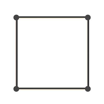 24'' Square LED Wall Bar