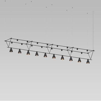 14'' Flat Truss w/ Power Precise Direct Mount Cyls w/Cones + Power Precise Bar-Mounted Aimable Cyls