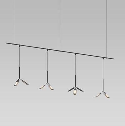 48'' 1-Tier Linear with Leaf Luminaires