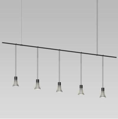 72'' 1-Tier Linear with Precise Suspended Cylinders w/Parasol Shades