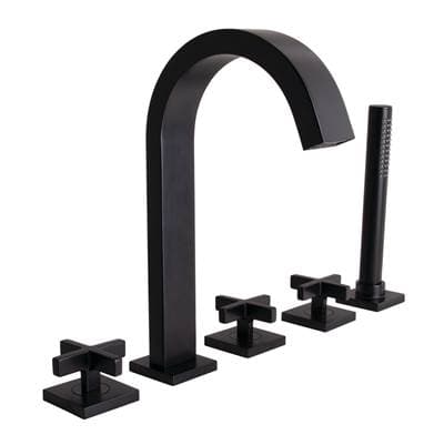 Speakman Sb-2531-mb Lura 5-hole Roman Tub Faucet With Cross Handles Mb by Speakman