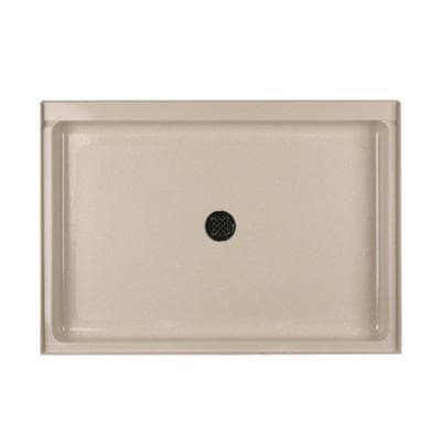 SS-3448 34 x 48 Swanstone Alcove Shower Base with Center Drain in Arctic Granite
