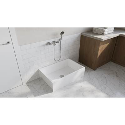 MSR-2436-3WAS 24 x 36 Veritek Floor Mount Single Bowl Mop Service Sink in White 3'' Drain