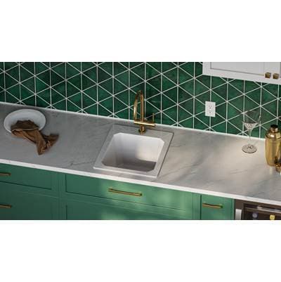 DIT-2S 17 x 20 Veritek Dual Mount Small Utility Sink in White