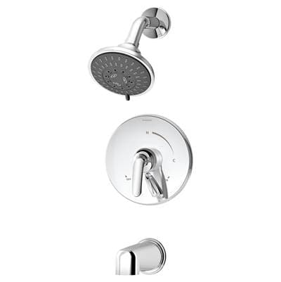Elm Single Handle 5-Spray Tub and Shower Faucet Trim in Polished Chrome - 1.5 GPM (Valve Not Included) by Symmons