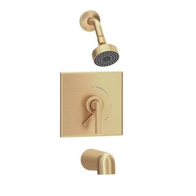 Duro Single Handle 1-Spray Tub and Shower Faucet Trim in Brushed Bronze - 1.5 GPM (Valve Not Included)