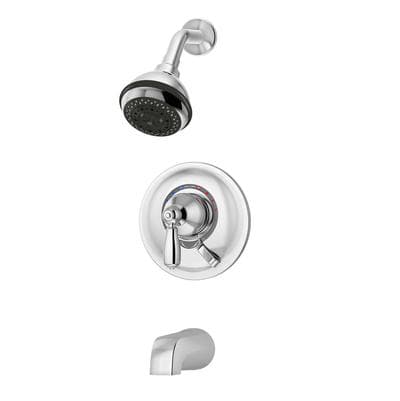 Allura Single Handle 3-Spray Tub and Shower Faucet Trim in Polished Chrome - 1.5 GPM (Valve Not Included)