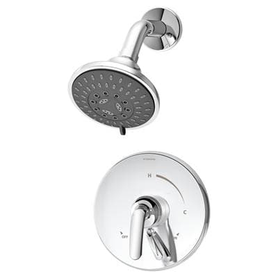 Elm Single Handle 5-Spray Shower Trim with Secondary Volume Control in Polished Chrome - 1.5 GPM (Valve Not Included)