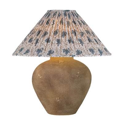 Calabria Table Lamp With Bloom Slate Shade by Troy Lighting