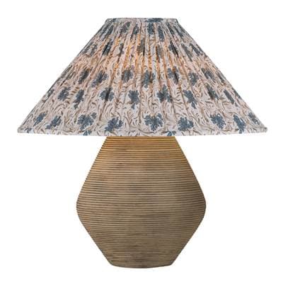 Calabria Table Lamp With Bloom Slate Shade
