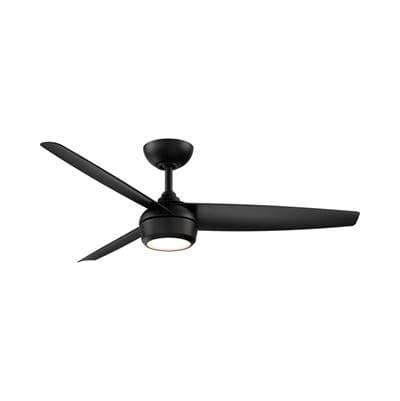 Ferris 52'' Matte Black With Luminaire