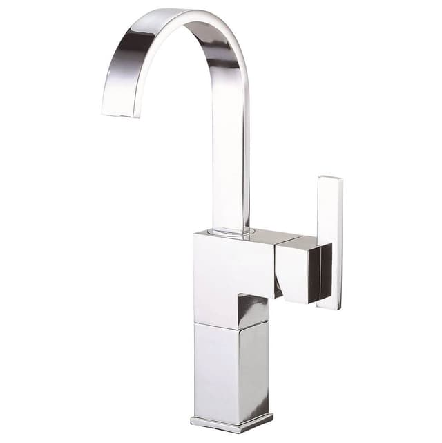 Gerber Plumbing Sirius 1H Vessel Filler Single Hole Mount W/ Metal Grid Strainer 1.2gpm Brushed...