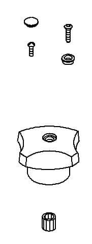 Kohler Genuine Parts Handle KIT - Polished Chrome by Kohler Genuine Parts