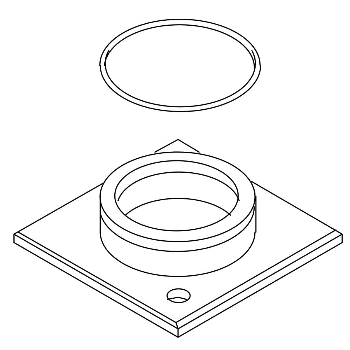 Kohler Genuine Parts Escutcheon ASSY - Vibrant Brushed Nickel by Kohler Genuine Parts