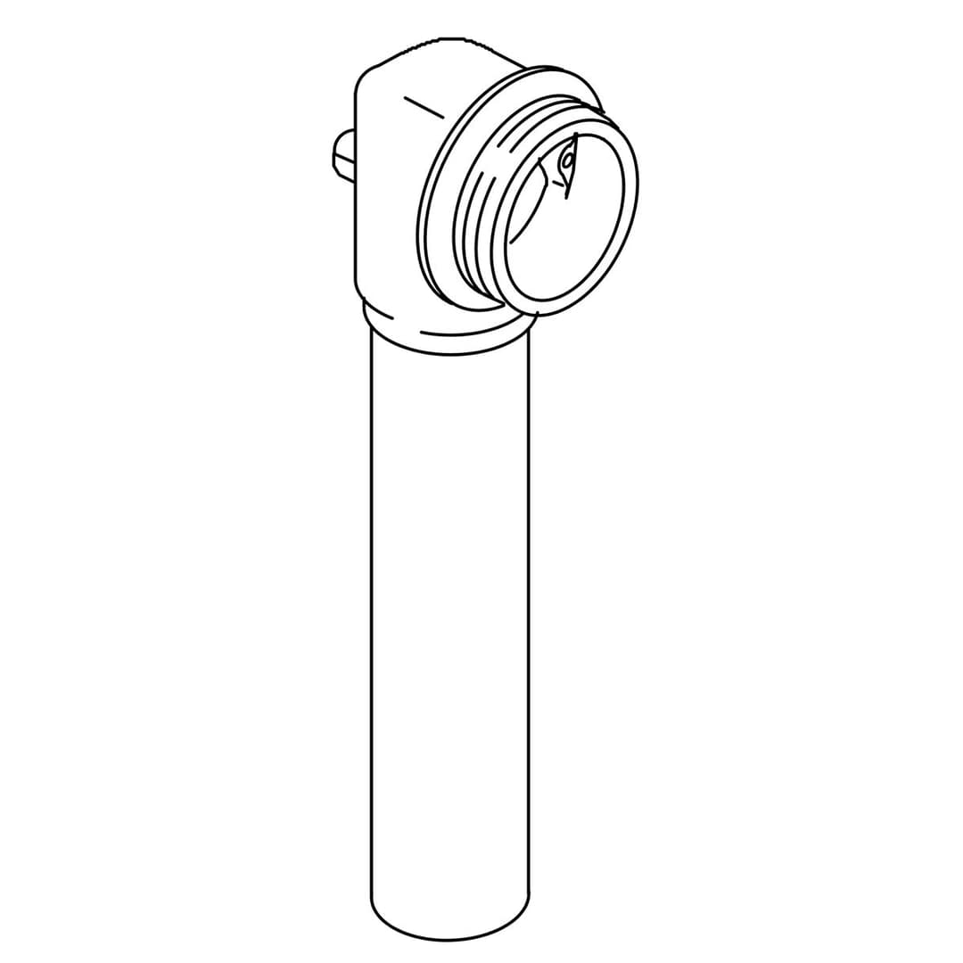 Kohler Genuine Parts Overflow ELL & TUBE Assembly - Vibrant Brushed Nickel by Kohler Genuine Parts