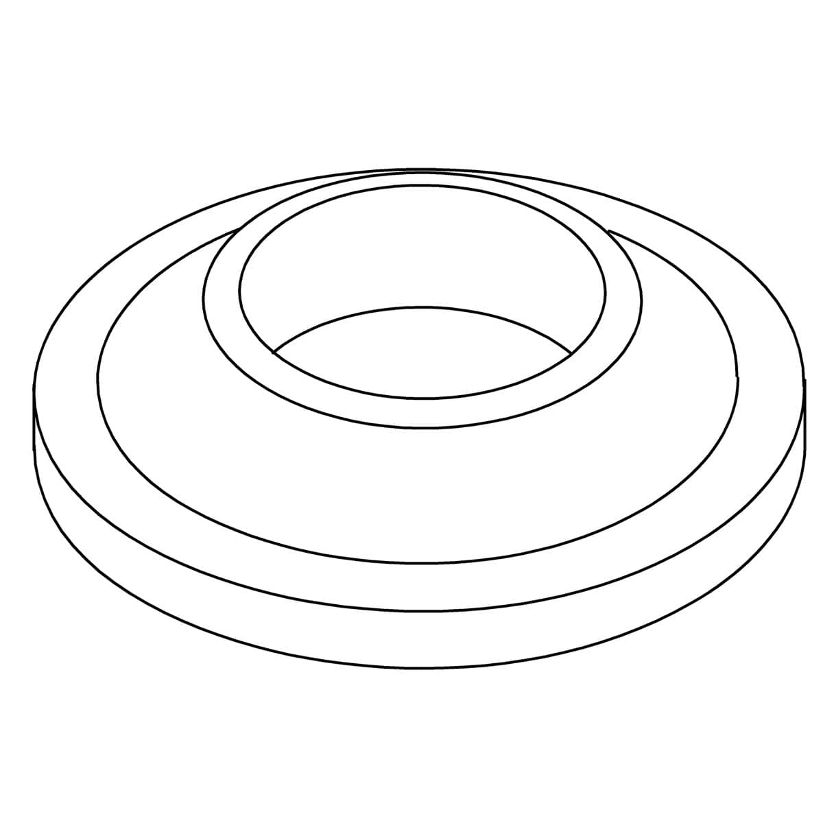 Kohler Genuine Parts Escutcheon - Vibrant Brushed Moderne Brass by Kohler Genuine Parts