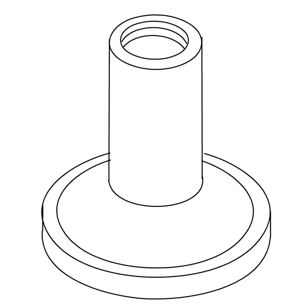 Kohler Genuine Parts Base, Handle - Matte Black by Kohler Genuine Parts