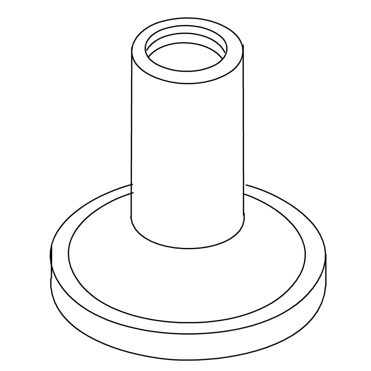 Kohler Genuine Parts BASE Handle - Vibrant Brushed Moderne Brass by Kohler Genuine Parts