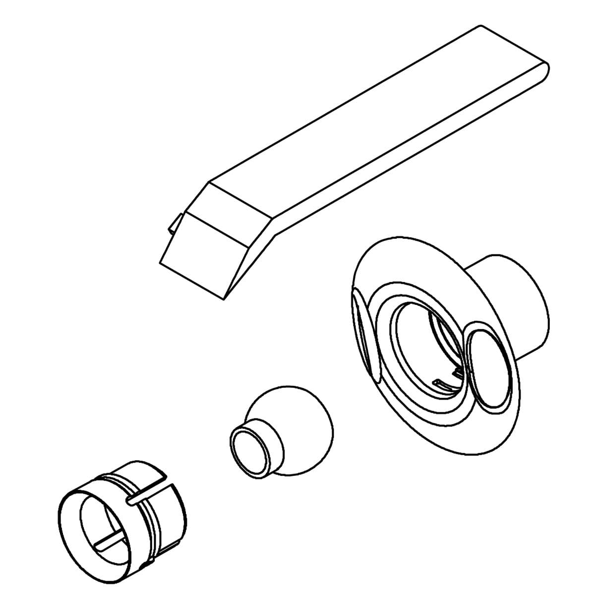 Kohler Genuine Parts JET TRIM KIT - White by Kohler Genuine Parts