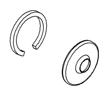 Kohler Genuine Parts Escutcheon ASSY - Vibrant Brushed Nickel by Kohler Genuine Parts