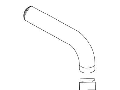 Kohler Genuine Parts 90 DEG. Spout Service KIT - Vibrant Brushed Nickel by Kohler Genuine Parts