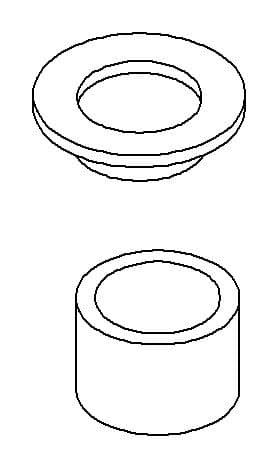 Kohler Genuine Parts Drain Spacer Gasket KIT - Polished Chrome by Kohler Genuine Parts