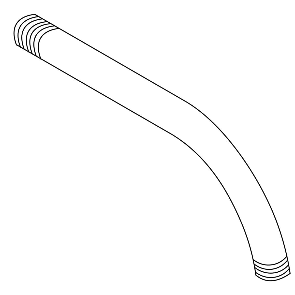 Kohler Genuine Parts Shower ARM - Vibrant Brushed Moderne Brass by Kohler Genuine Parts