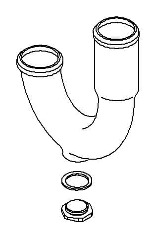Kohler Genuine Parts Assembly, P-trap - Polished Chrome by Kohler Genuine Parts