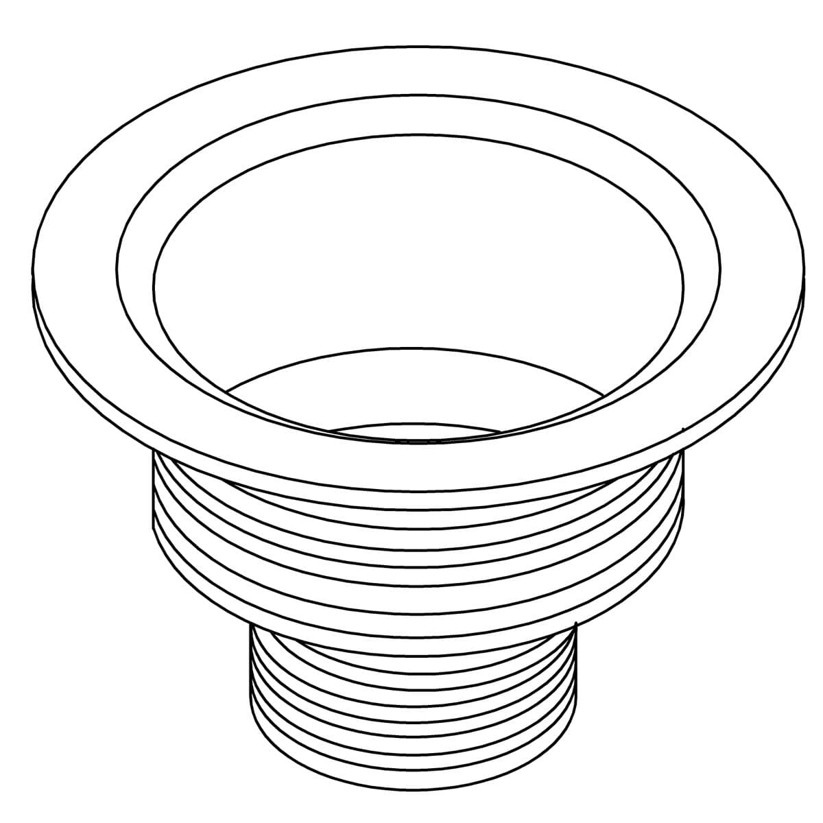 Kohler Genuine Parts Body, Strainer - Black Iron by Kohler Genuine Parts