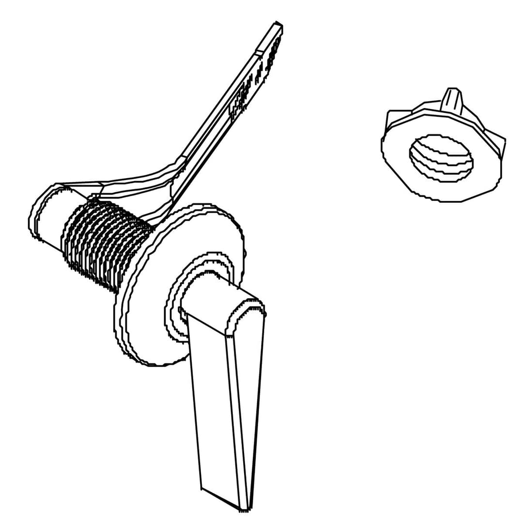 Kohler Genuine Parts TRIP Lever KIT - Polished Chrome by Kohler Genuine Parts