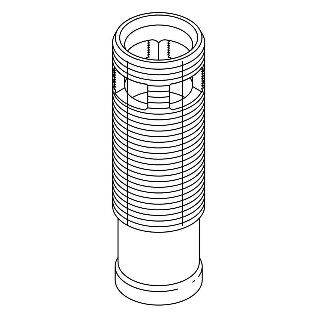Kohler Genuine Parts Body, GRID Drain - Bright Chrome by Kohler Genuine Parts