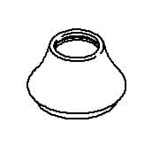 Kohler Genuine Parts Escutcheon - Polished Chrome by Kohler Genuine Parts