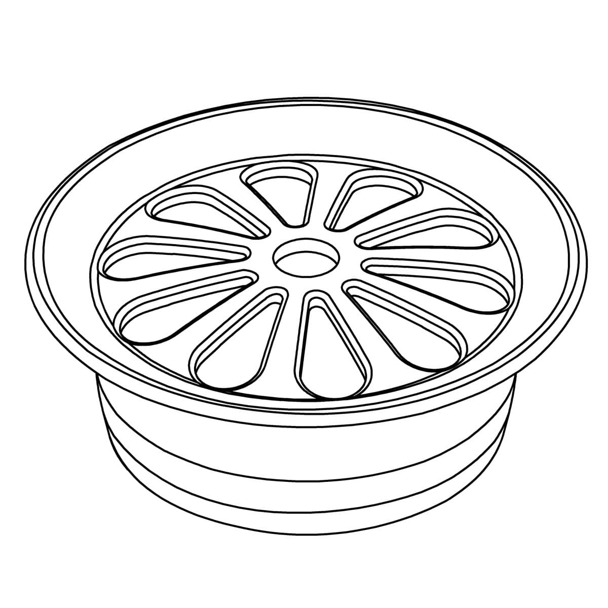Kohler Genuine Parts TRIM Ring, GRID Drain - Vibrant Brushed Moderne Brass by Kohler Genuine Parts