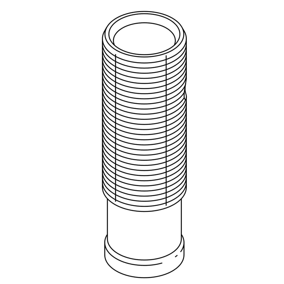 Kohler Genuine Parts Body, TUBE Drain - Bright Chrome by Kohler Genuine Parts