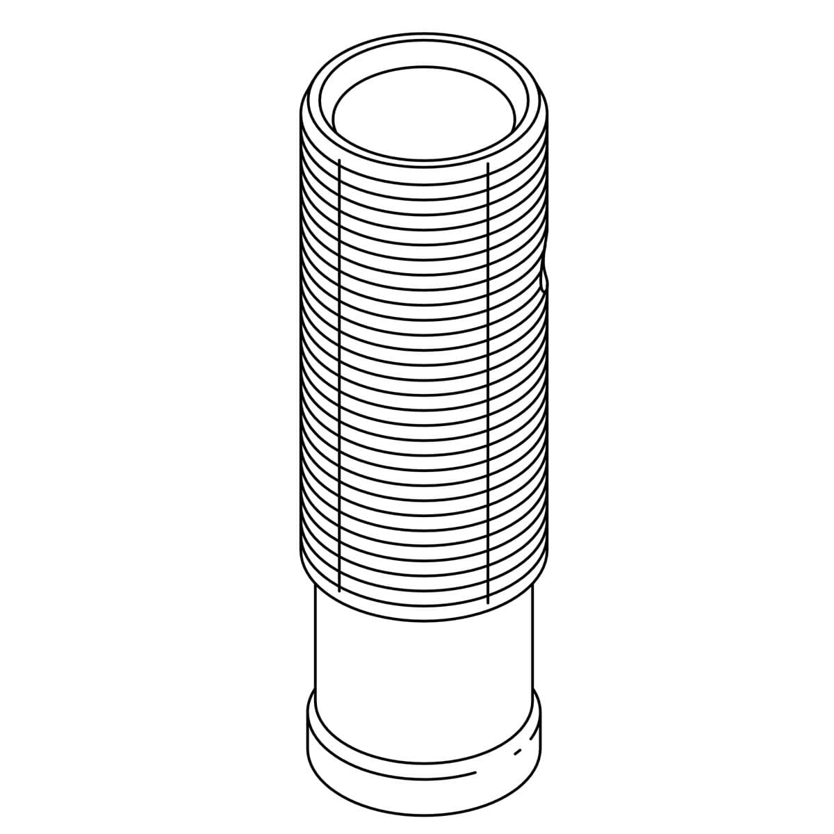 Kohler Genuine Parts Body, TUBE Drain - Bright Chrome by Kohler Genuine Parts