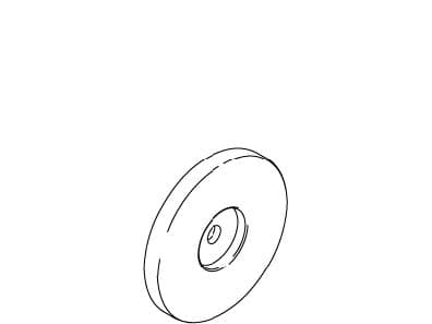 Kohler Genuine Parts Escutcheon - Brushed Chrome by Kohler Genuine Parts